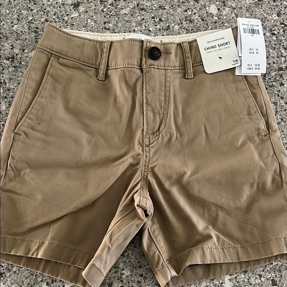 Tan Chino Shorts/khaki boys shorts 7/8